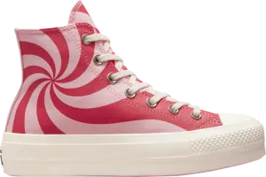 Converse Wmns Chuck Taylor All Star Lift Platform High Color Candy Sneakers, Pink