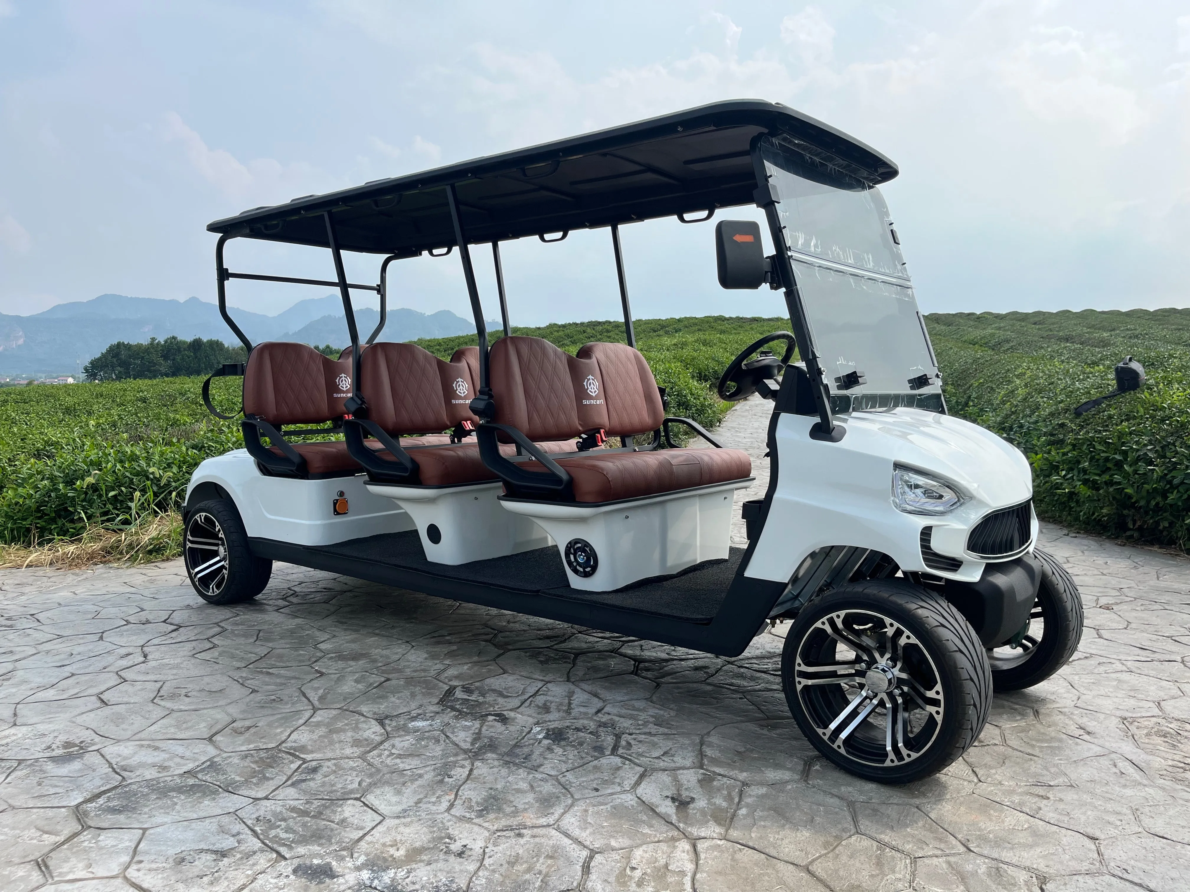 COOLBABY TXV44 Unleash Luxury and Power with 6 Passenger Golf Cart for Supreme Performance