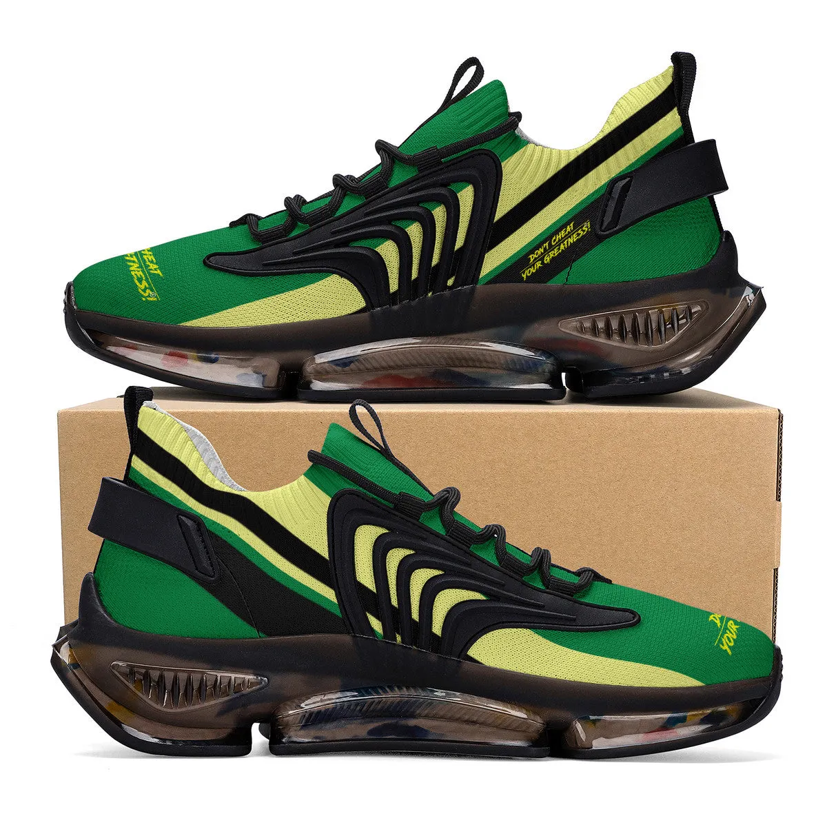 DCYG X2 Green & Black  Air Max React Sneakers - Black