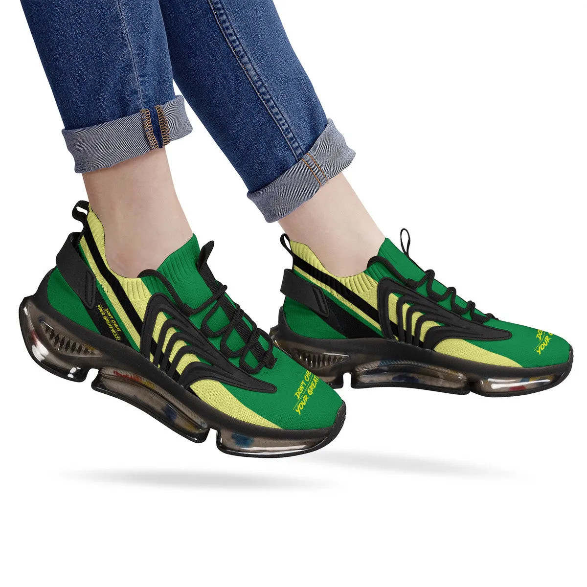 DCYG X2 Green & Black  Air Max React Sneakers - Black