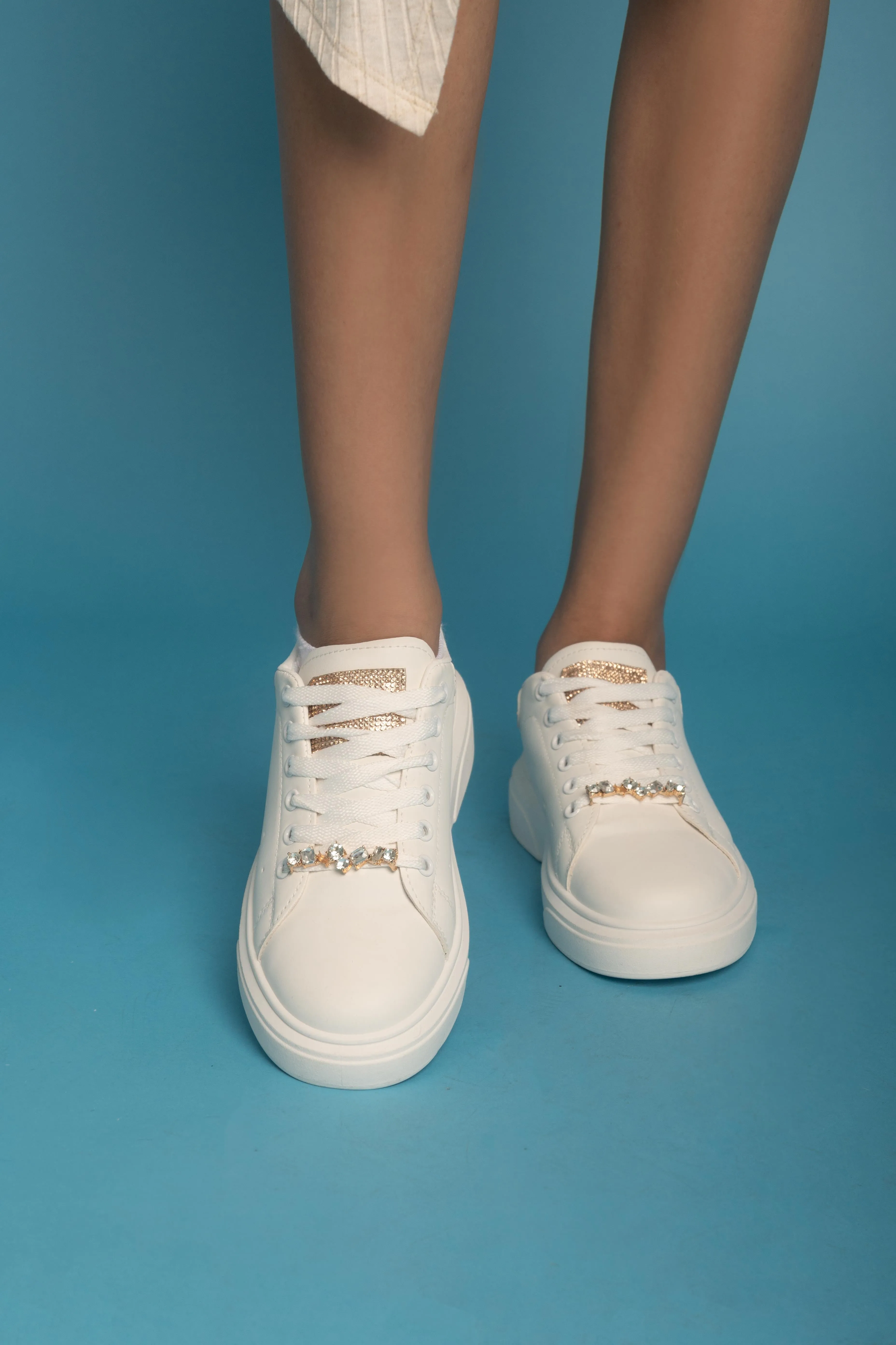 Diamond Walk Sneakers - Gold