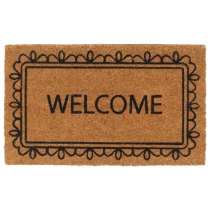 Door Mat Natural 45x75 cm Tufted Coir