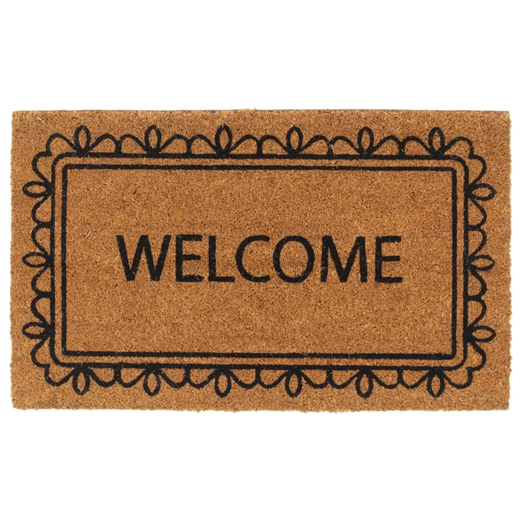 Door Mat Natural 45x75 cm Tufted Coir