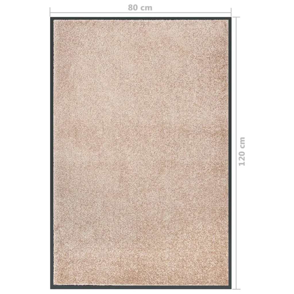 Doormat Beige 80x120 cm