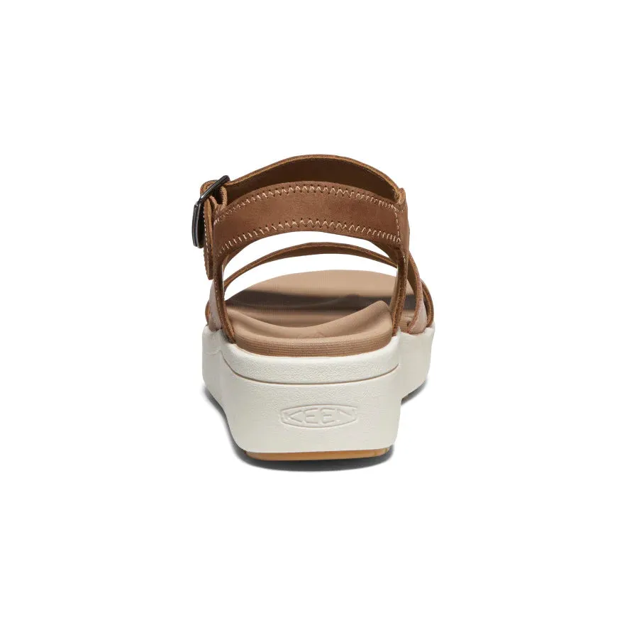 Ellecity Wedge Walking Sandal in Toasted Coconut/Fawn