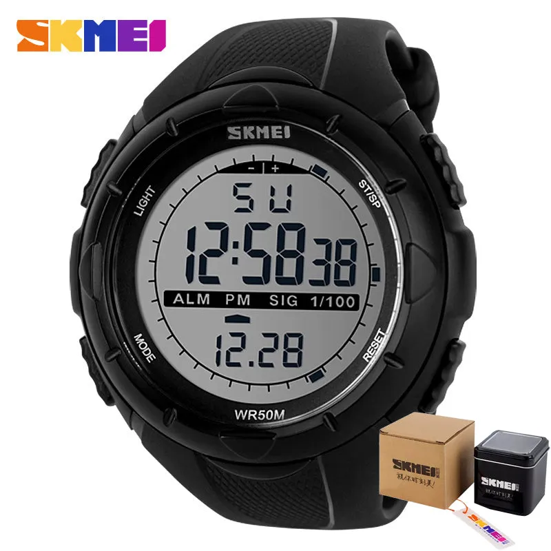 Fashion Simple Sport watch Men Military Watches Alarm Clock Shock Resistant Waterproof Digital Watch reloj hombre