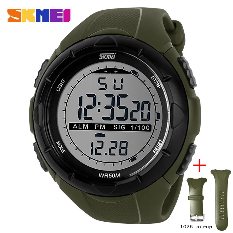 Fashion Simple Sport watch Men Military Watches Alarm Clock Shock Resistant Waterproof Digital Watch reloj hombre