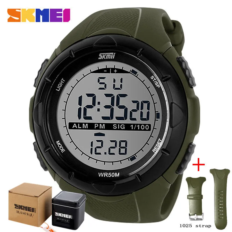 Fashion Simple Sport watch Men Military Watches Alarm Clock Shock Resistant Waterproof Digital Watch reloj hombre