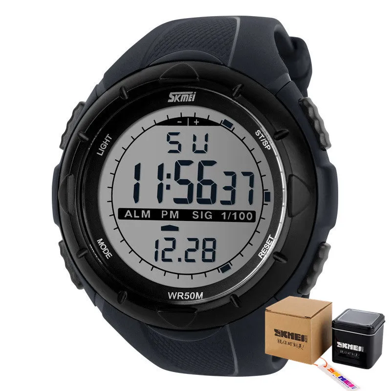 Fashion Simple Sport watch Men Military Watches Alarm Clock Shock Resistant Waterproof Digital Watch reloj hombre