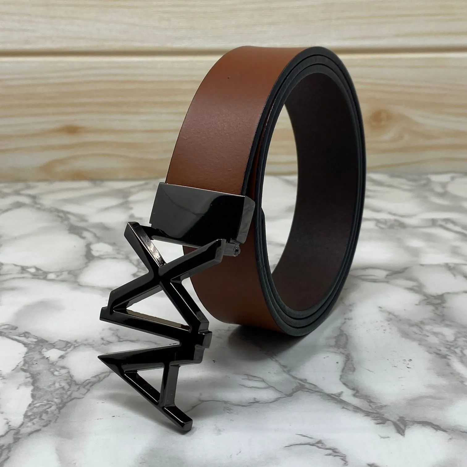 Fashionable AIX Leather Strap Belt -JonasParamount