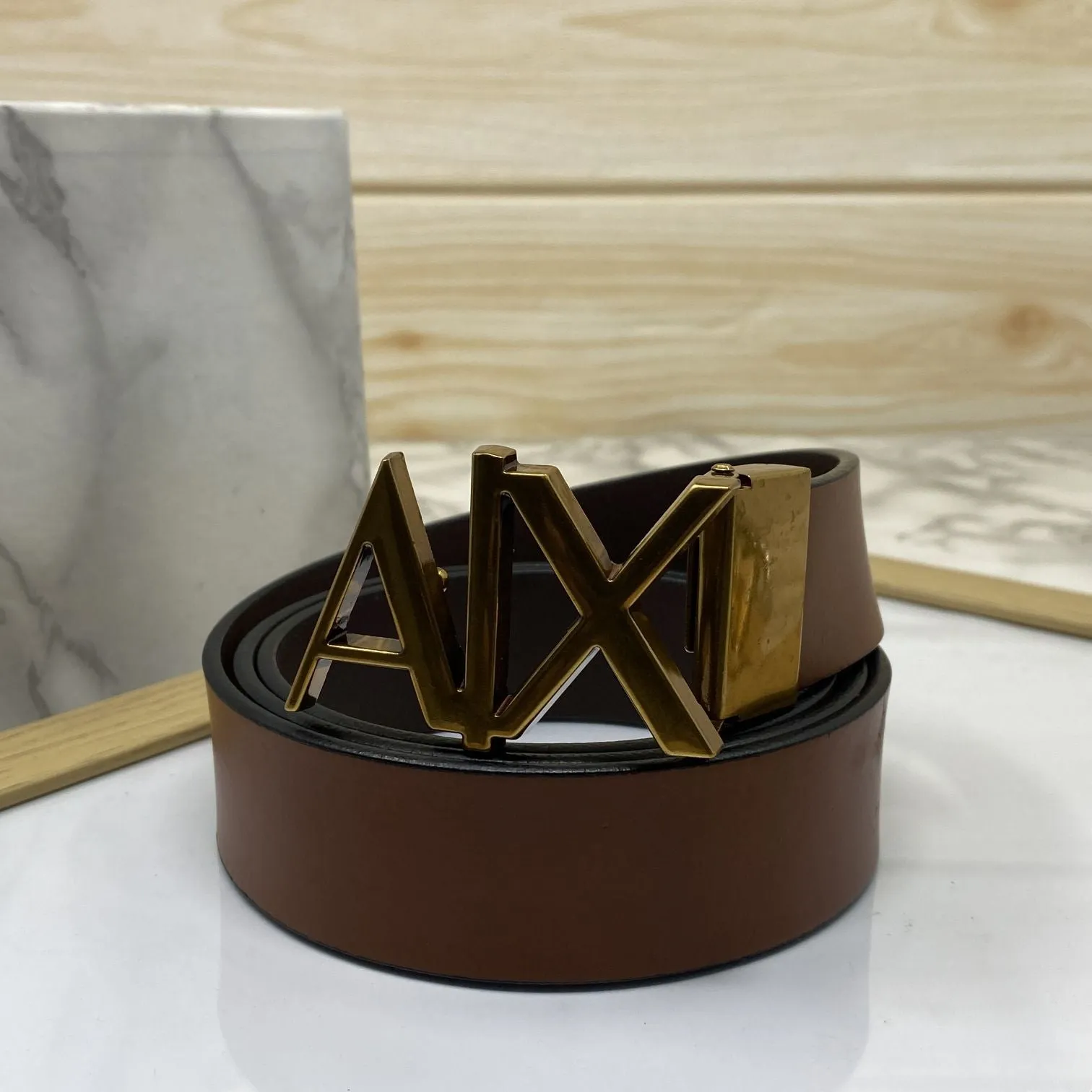 Fashionable AIX Leather Strap Belt -JonasParamount