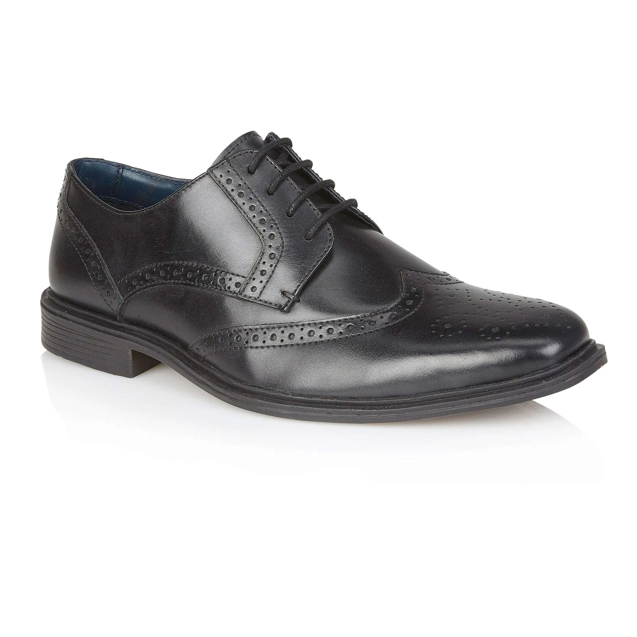 Field Leather Brogue Shoes - Black