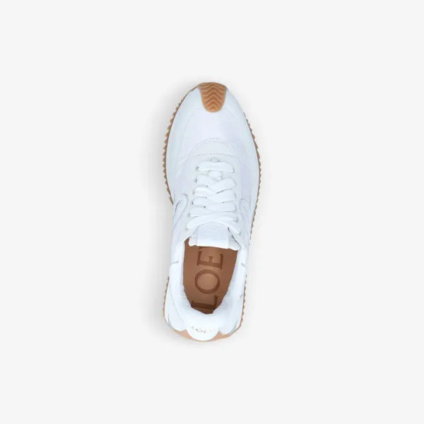 Flow Runner sneakers in leather and shell with Loewe monogram, white