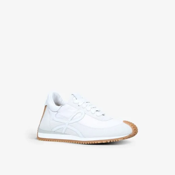 Flow Runner sneakers in leather and shell with Loewe monogram, white