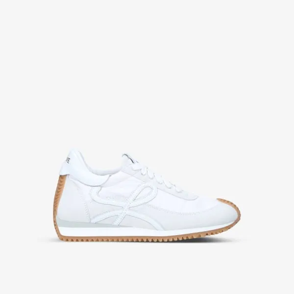 Flow Runner sneakers in leather and shell with Loewe monogram, white