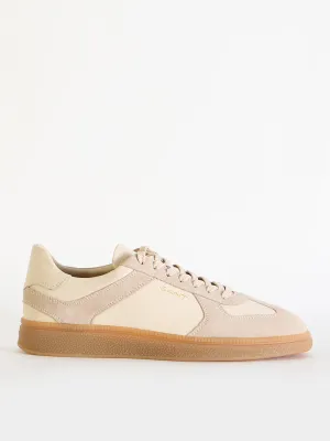 Gant Men Beige Color-Blocked Lace-Up Round Toe Sneakers