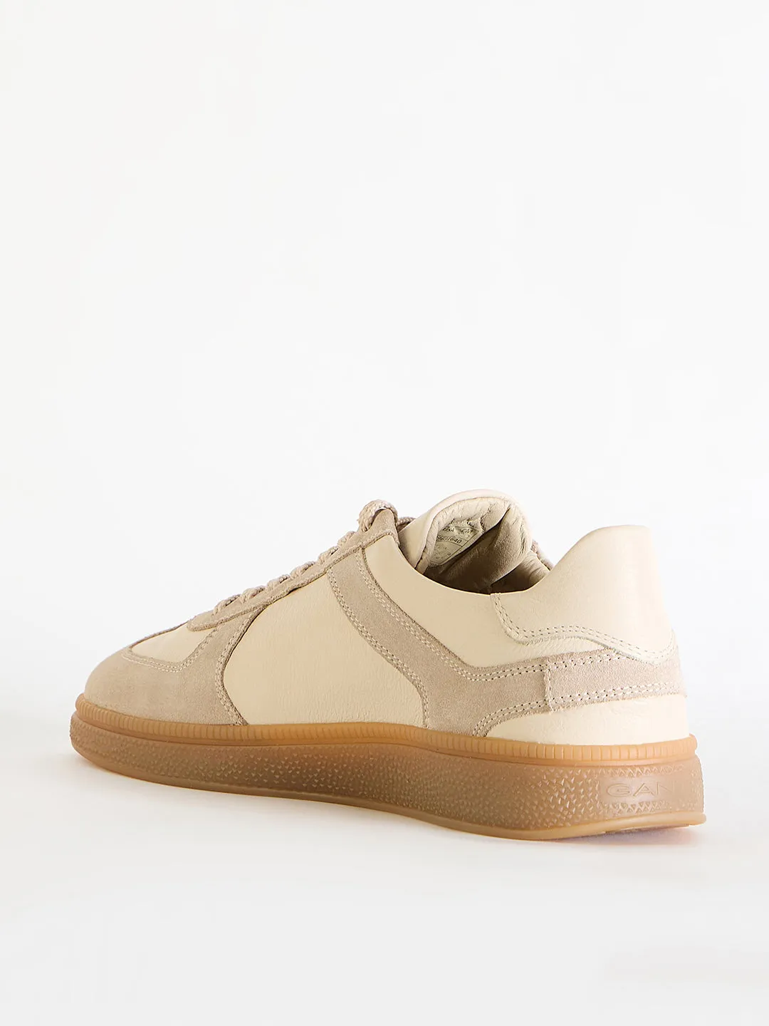 Gant Men Beige Color-Blocked Lace-Up Round Toe Sneakers