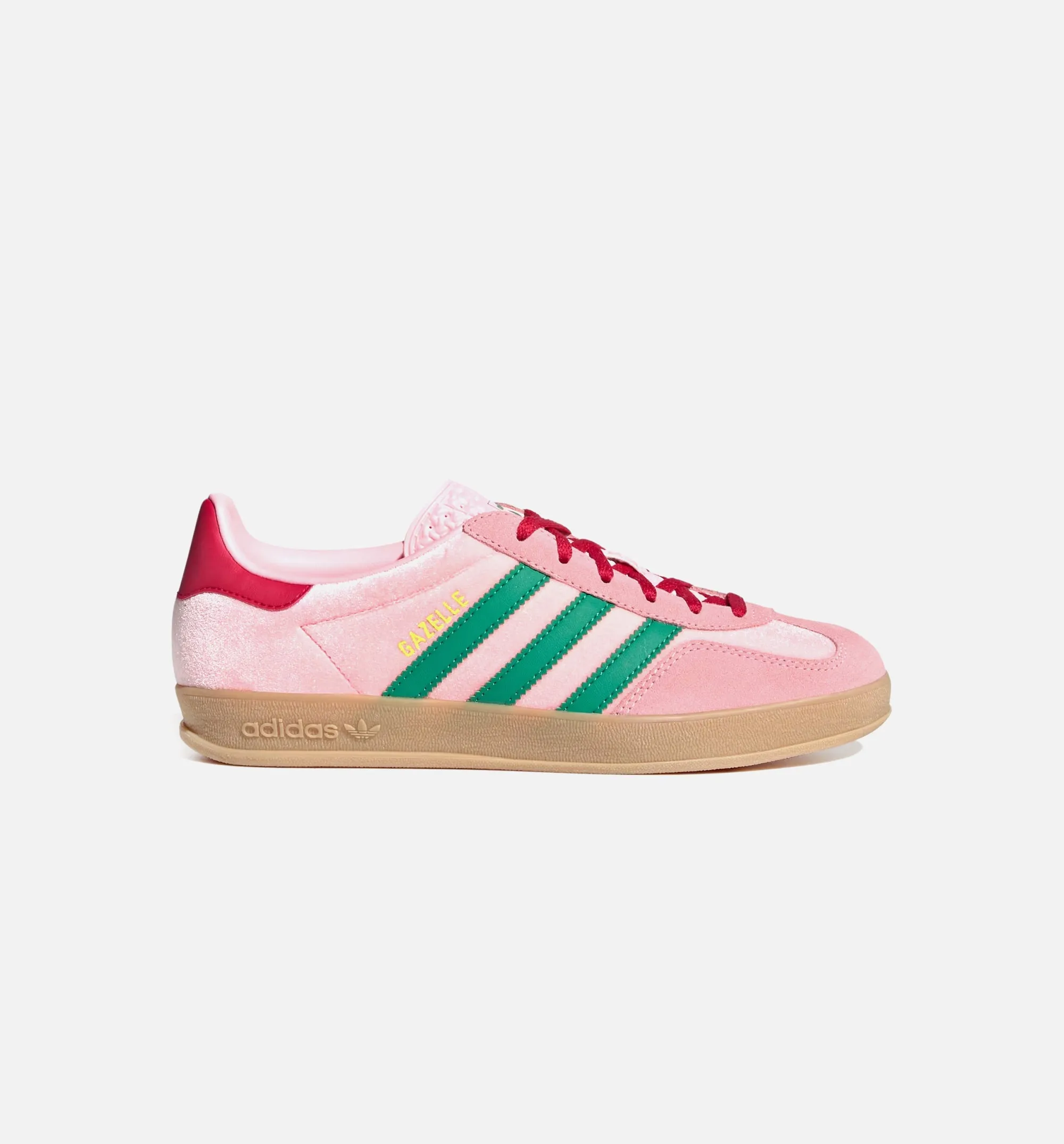 Gazelle Indoor Womens Lifestyle Shoe - Court Green/Glow Pink/Gum