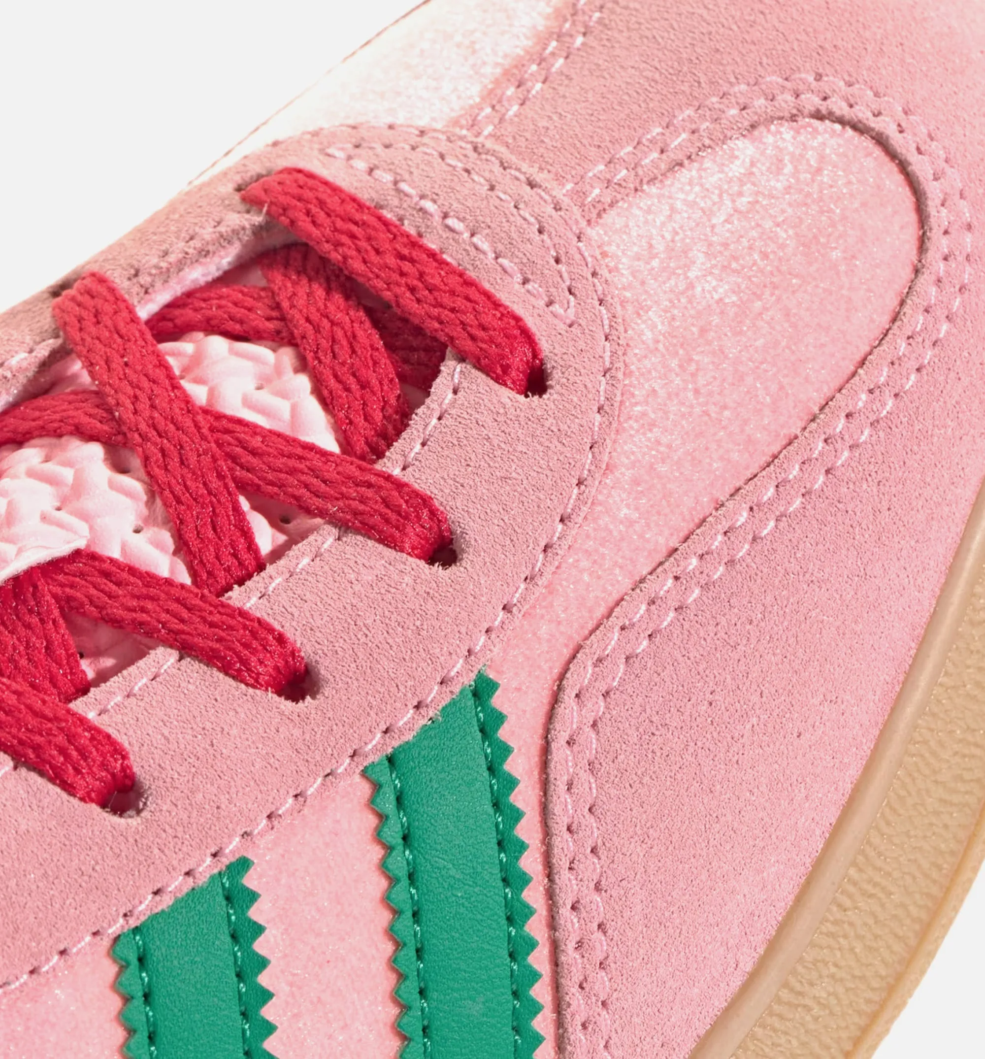 Gazelle Indoor Womens Lifestyle Shoe - Court Green/Glow Pink/Gum