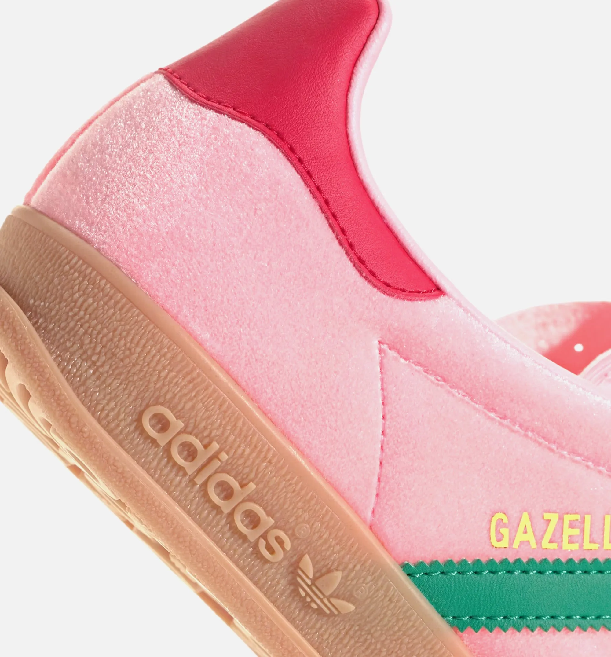 Gazelle Indoor Womens Lifestyle Shoe - Court Green/Glow Pink/Gum