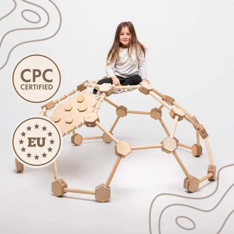 Goodevas Wooden Climbing Dome for Little Kids