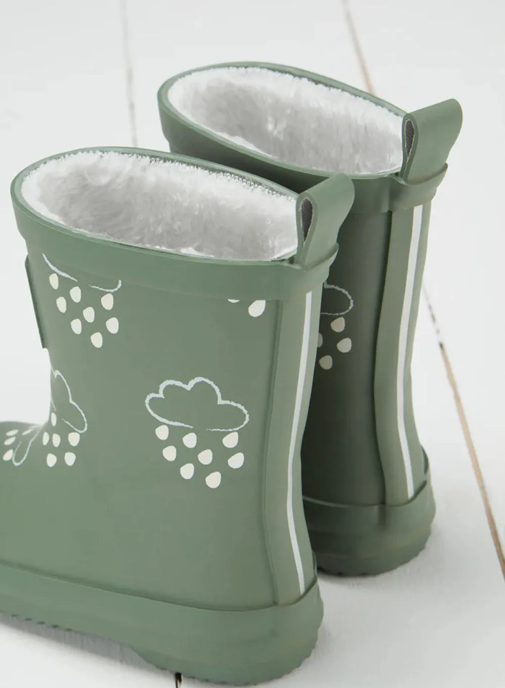 Grass & Air Colour Reveal Wellies in Khaki