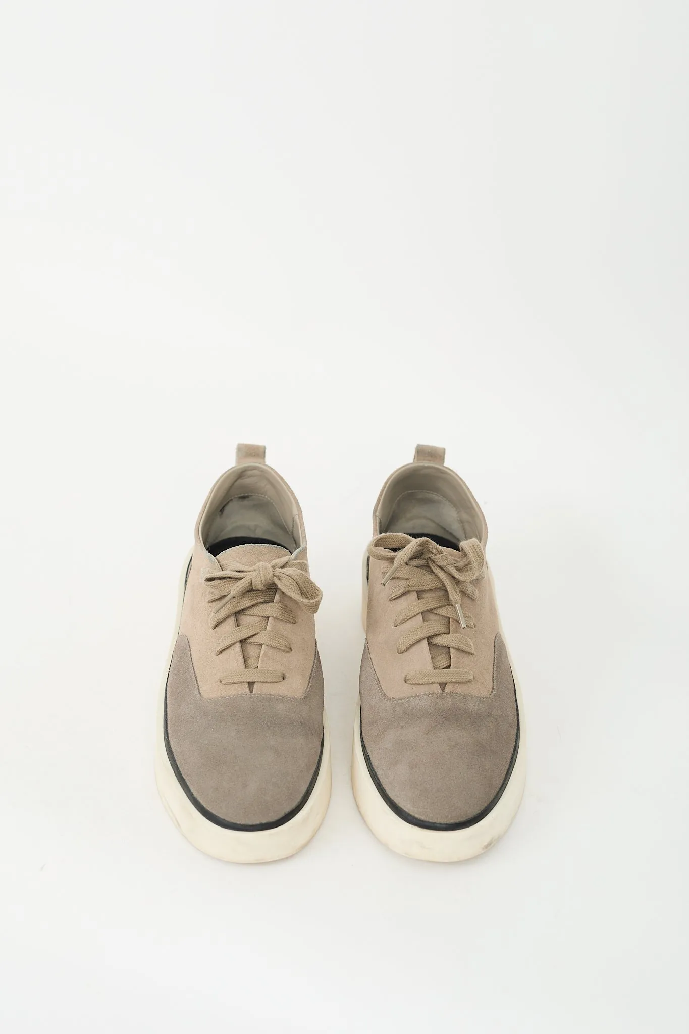 Grey & Beige Suede 101 Sneaker