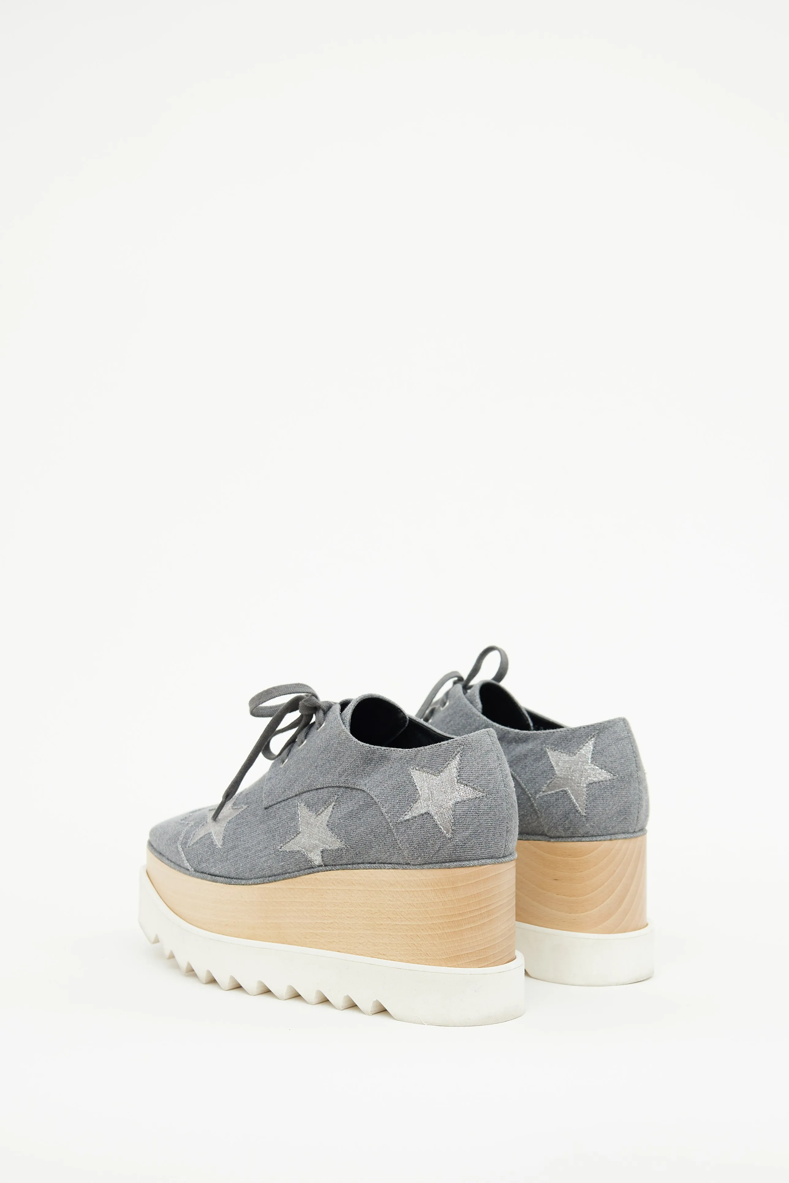 Grey Elyse Star Derby Sneaker