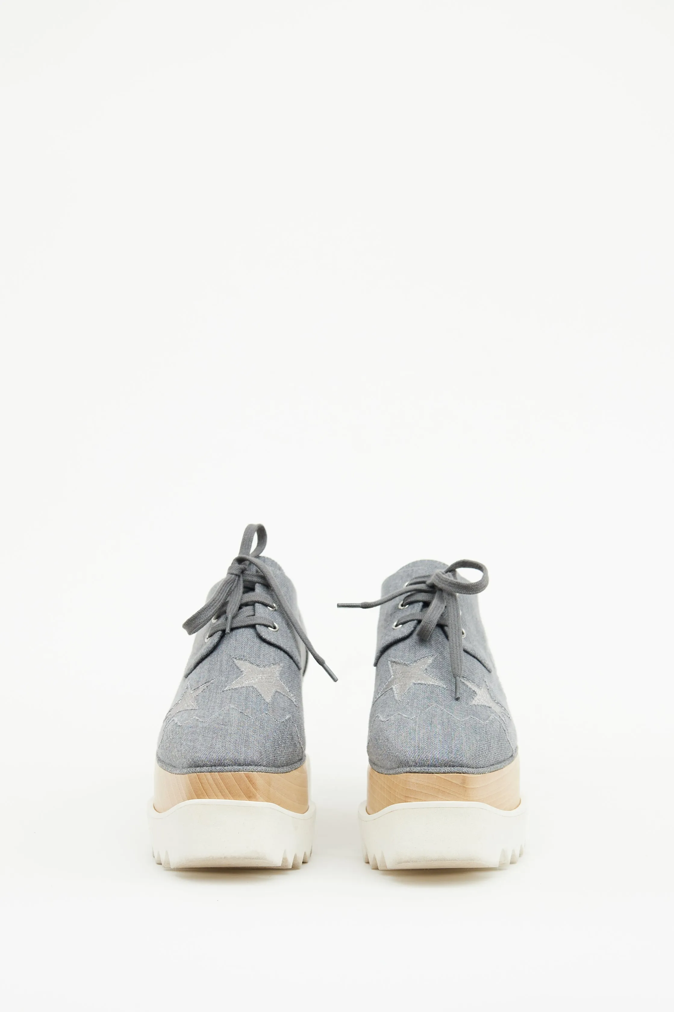 Grey Elyse Star Derby Sneaker