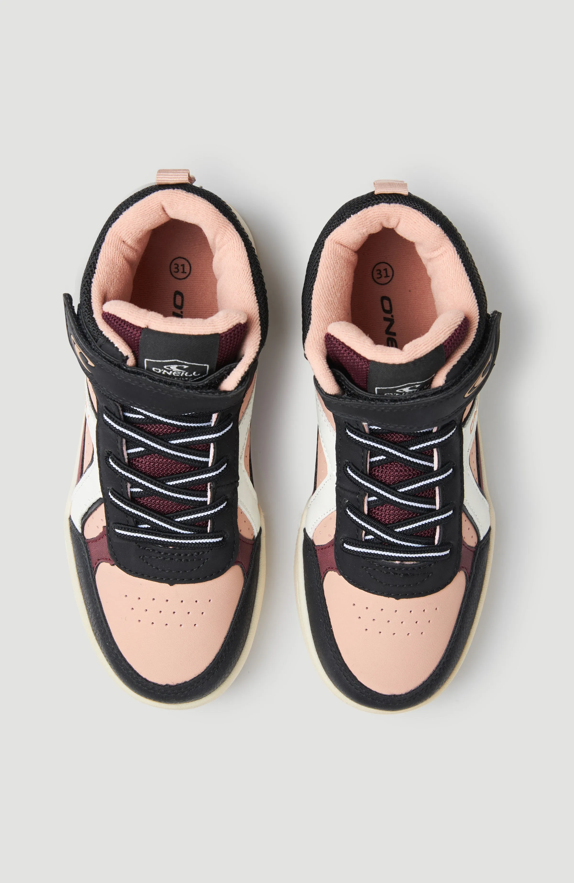 GULFPORT MID Sneakers | BLACK/ BURGUNDY