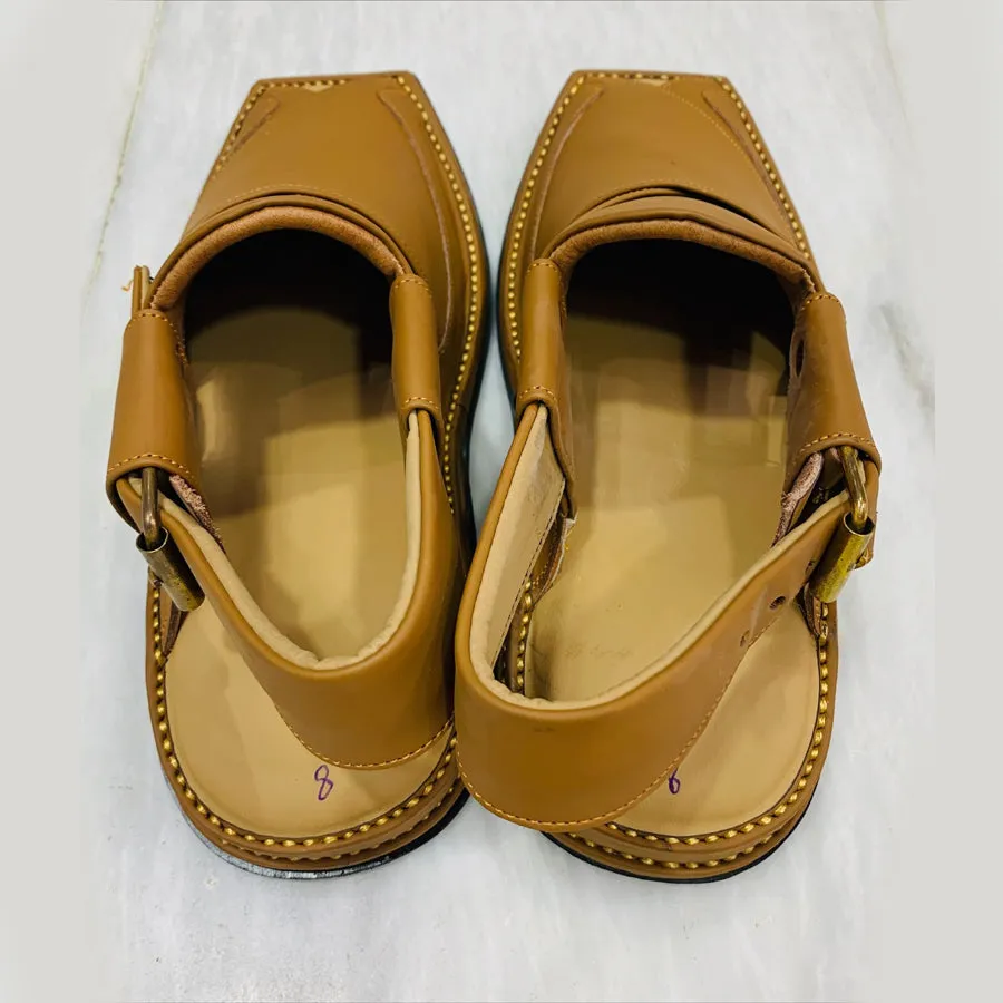 Handmade Peshawer Zalmi Brown Men's Sandal