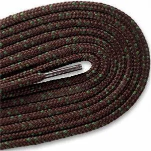 Hikers Heavy Duty Boot Laces - Brown/Moss/Green (2 Pair Pack) Shoelaces