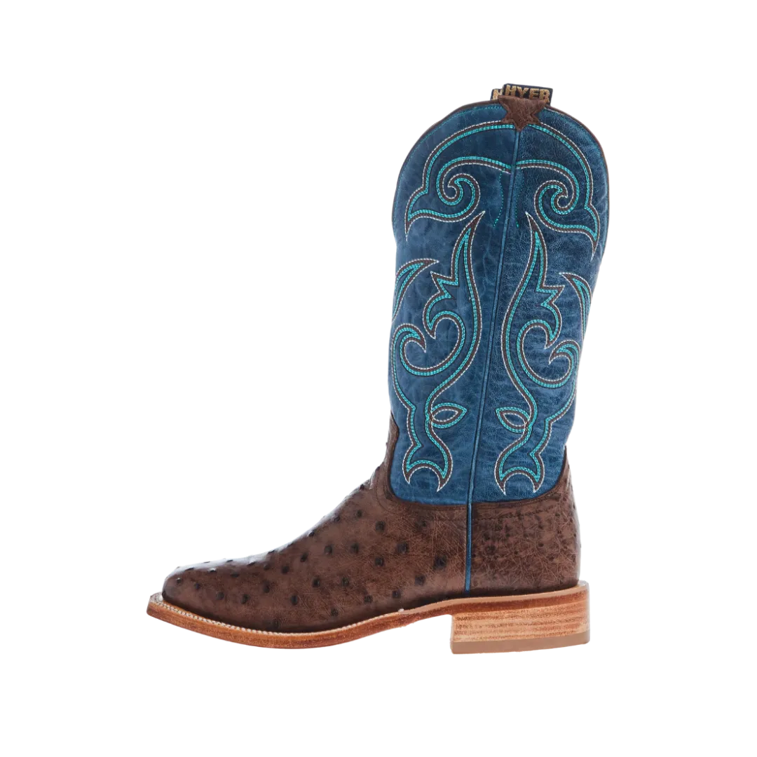 Hyer Men's Jetmore Tabac Blue Square Toe Cowboy Boot