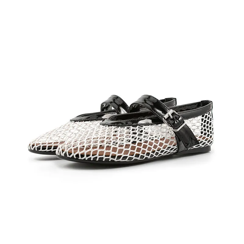 Jessamine - Elegant Diamond Studded Mary Jane Shoes for Women