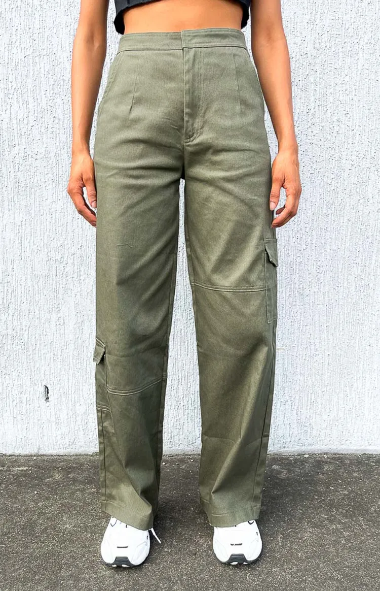 Josie Khaki Cargo Pants