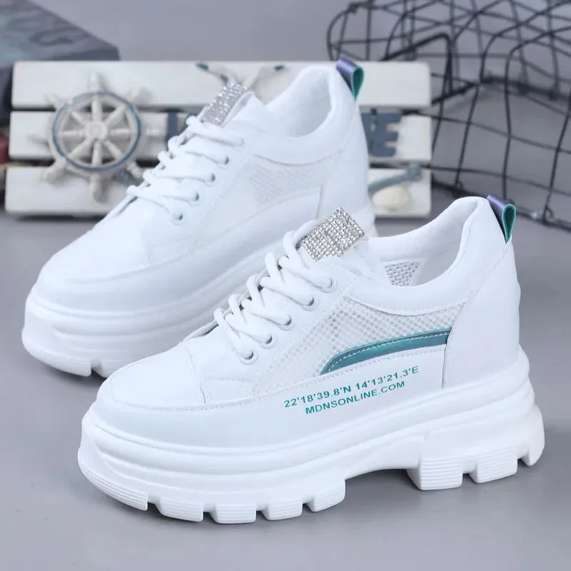 Joskaa 2024 New Platform Sneakers Women White