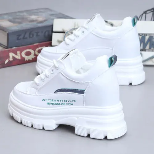 Joskaa 2024 New Platform Sneakers Women White