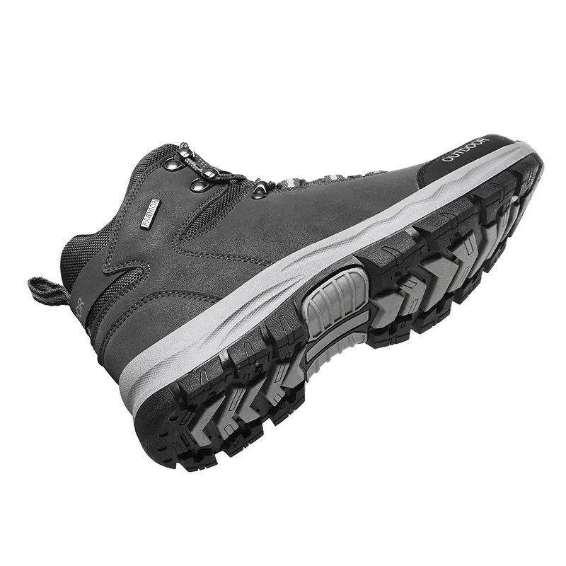 kkboxly kkboxly Men Outdoor Non Slip Soft Sole Lace up Hiking Boots