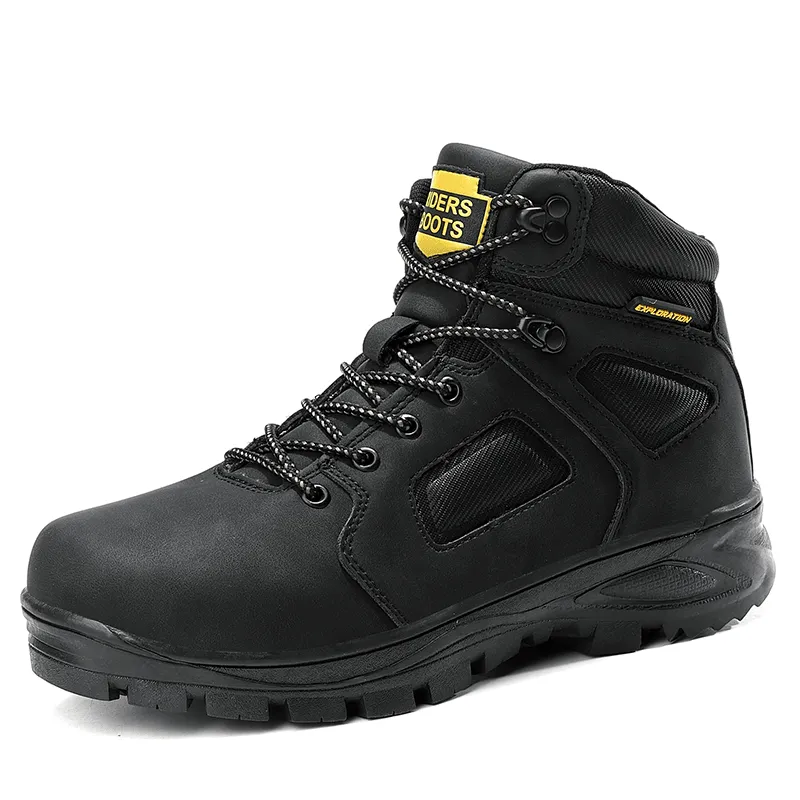 kkboxly kkboxly Men Outdoor Waterproof Slip Resistant Leather Hiking Boots