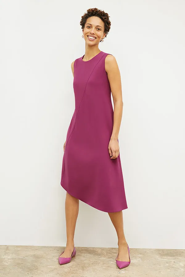 Lara Dress - Eco Heavy Crepe :: Berry