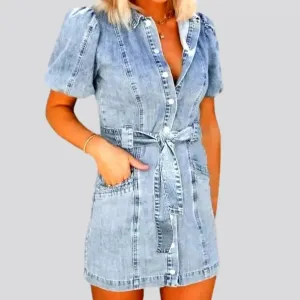 Light vintage jean dress