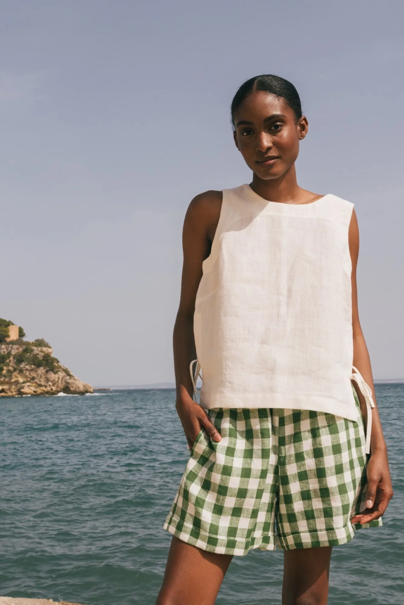 Linen shorts MIA by AmourLinen