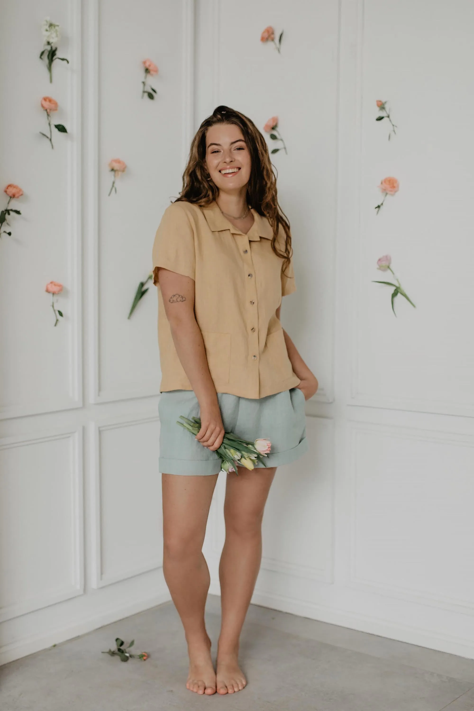 Linen shorts MIA by AmourLinen