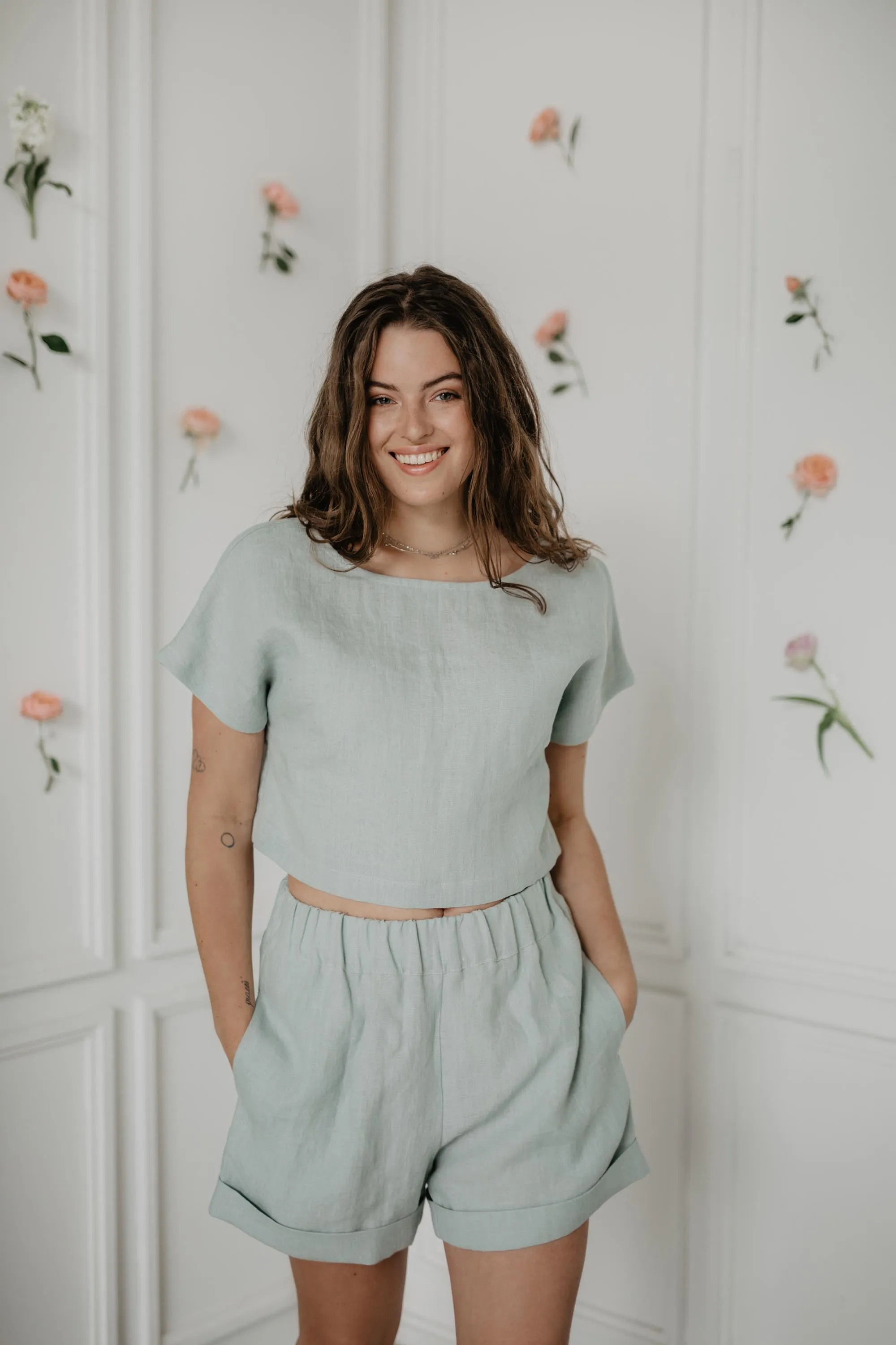 Linen shorts MIA by AmourLinen