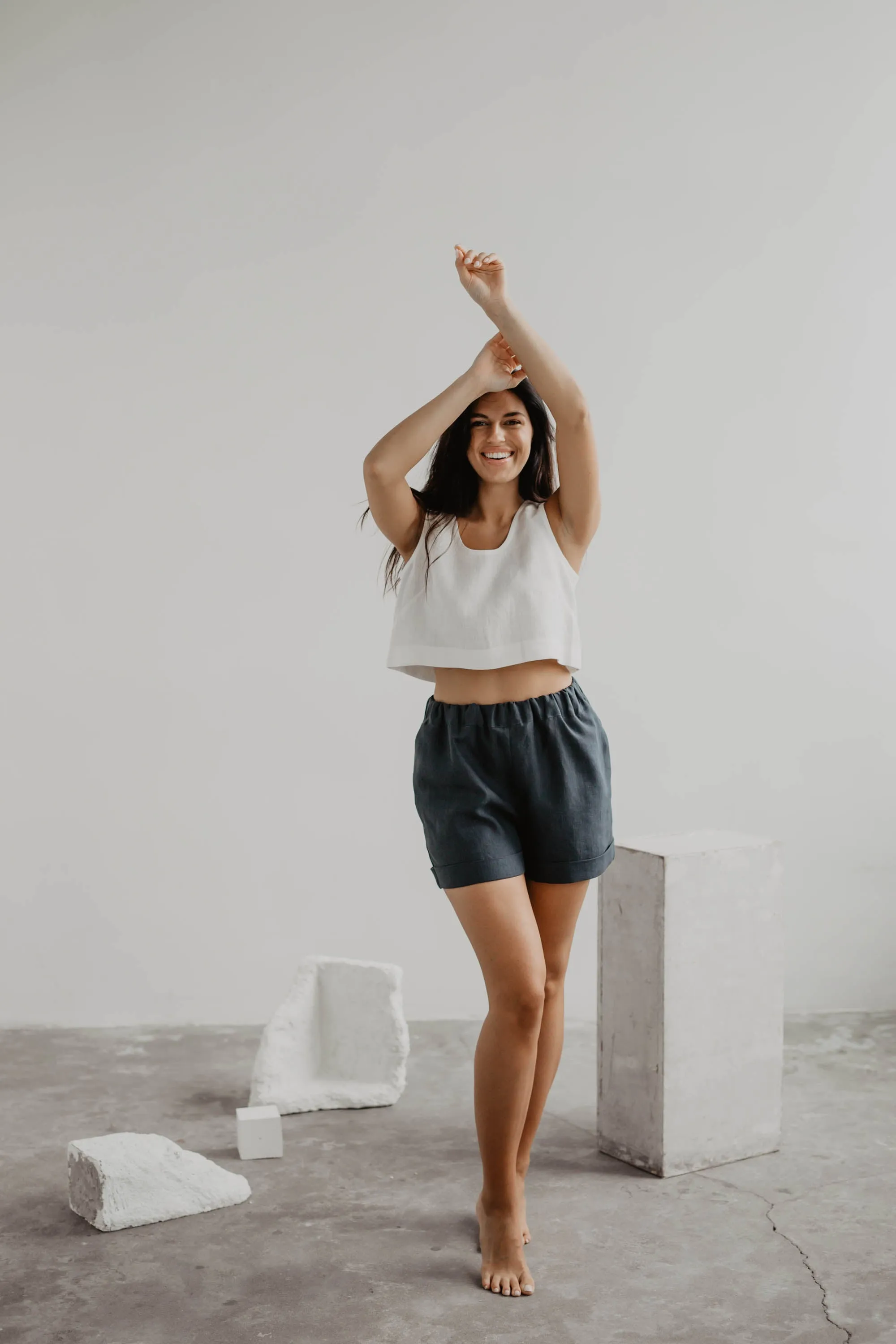 Linen shorts MIA by AmourLinen