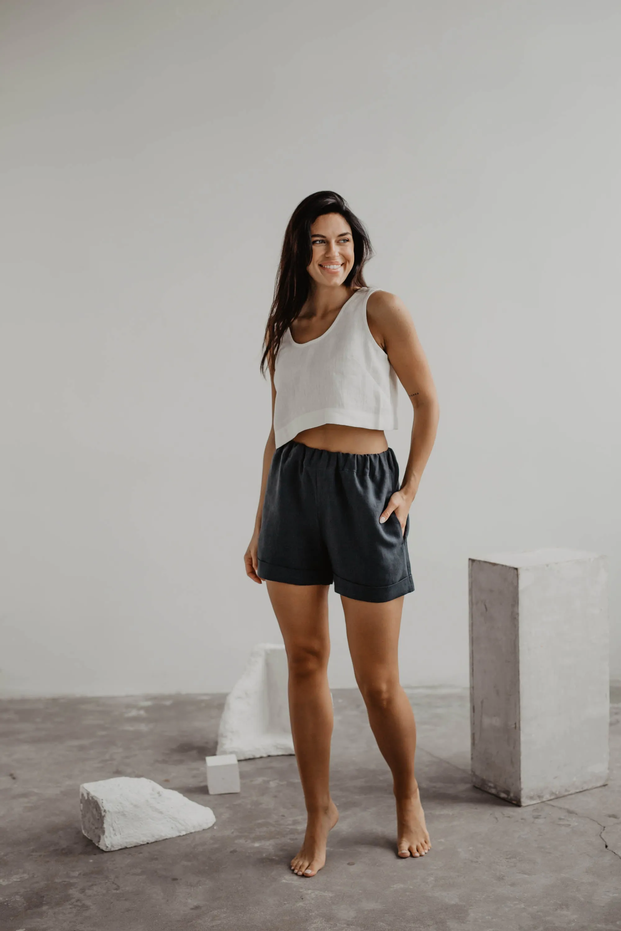 Linen shorts MIA by AmourLinen