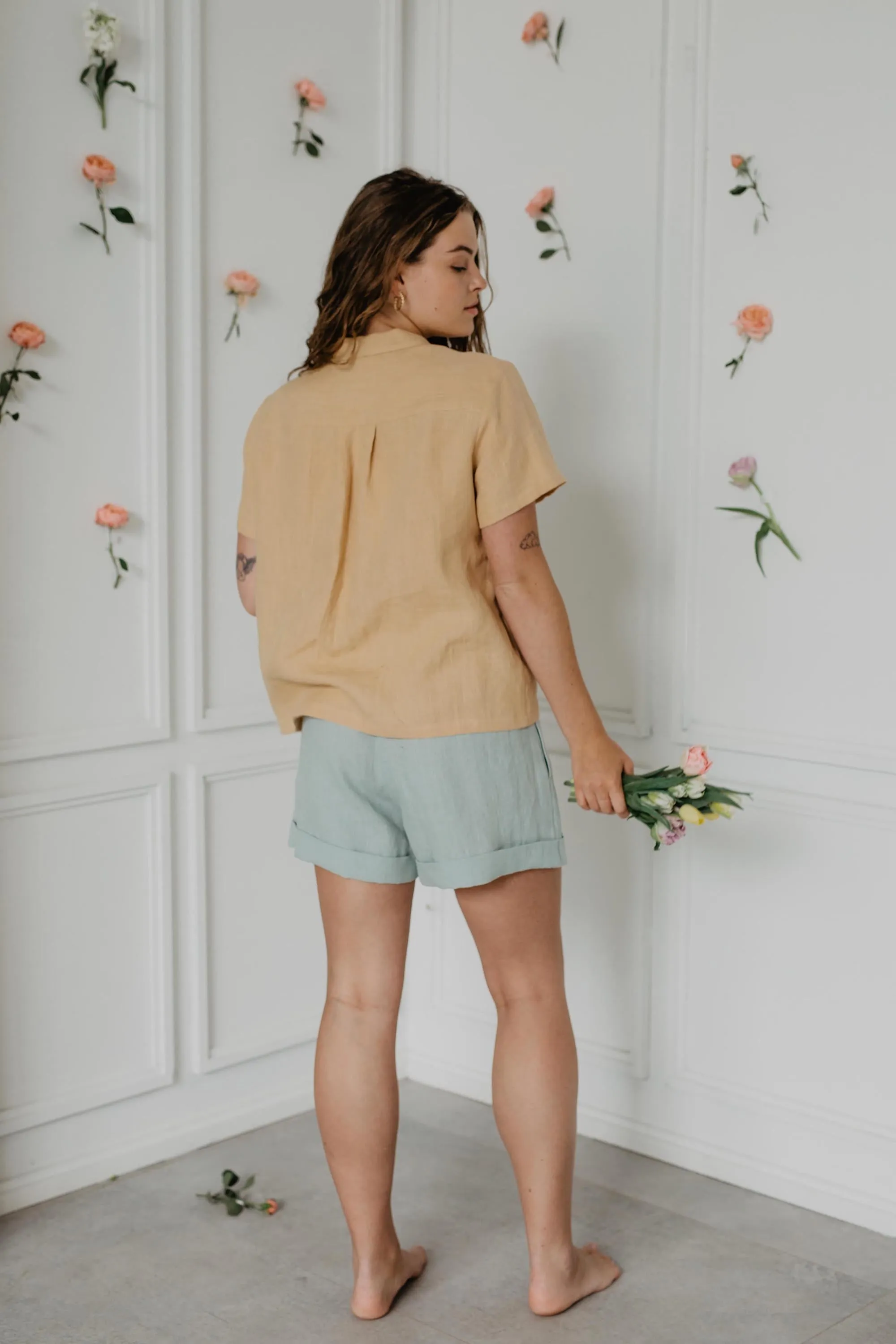 Linen shorts MIA by AmourLinen