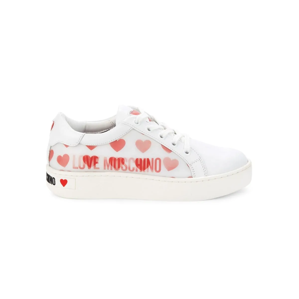 Love Moschino Hearts Leather Sneakers