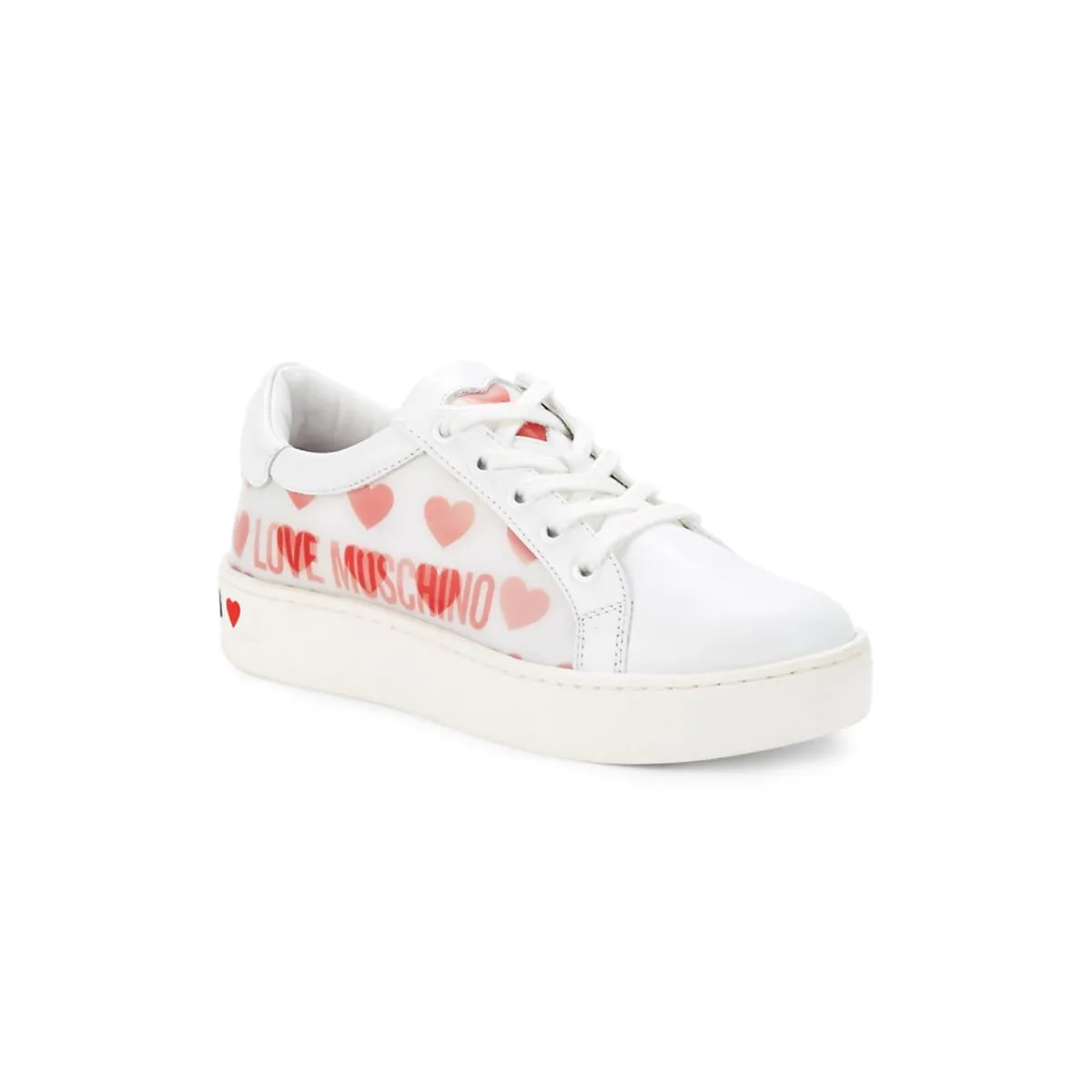 Love Moschino Hearts Leather Sneakers