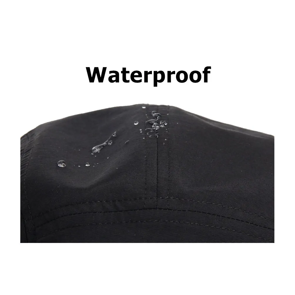 Low Profile 5 Panel Hat Cap Waterproof Golf Camp Fishing Lightweight Jockey Flat Bill YZ20114